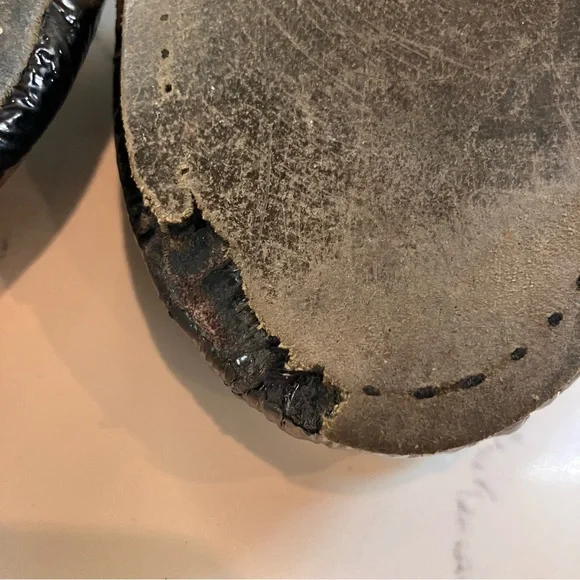 Tory Burch Womens Size 7.5 Black Patent Leather Caroline Ballet Flats - Picture 10 of 13